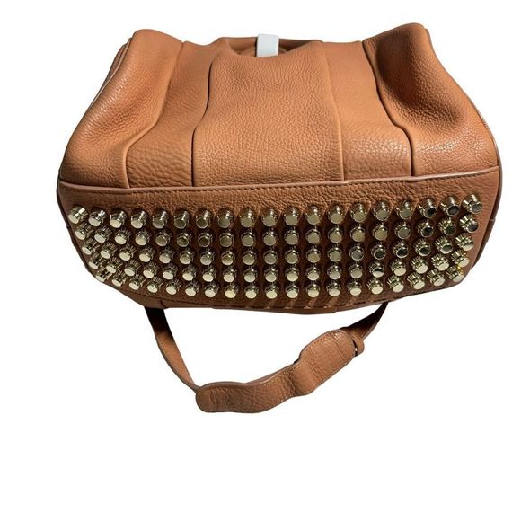 Alexander Wang Rocco Dumbo Studded Duffle Bag Blush Leather Satchel handbag - Picture 5 of 16